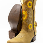 409 Potrillo Girasole Sunflower occre ochre Womans Dama Boot 002