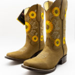 409 Potrillo Girasole Sunflower occre ochre Womans Dama Boot 002