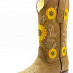 409 Potrillo Girasole Sunflower occre ochre Womans Dama Boot 002